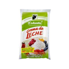 Crema De Leche Colanta Semientera Uht Bolsa x 175gr
