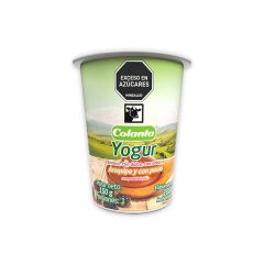 Yogur Colanta Sabor A Arequipe Con Pasas Vaso x 150gr