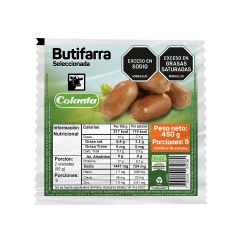 Butifarra Colanta x 450gr x 18 Unidades