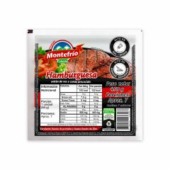 Carne Para Hamburguesa De Res Y Cerdo Montefrío x 450gr x 7 Unidades