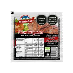 Carne Para Hamburguesa De Res Y Cerdo Montefrío x 450gr x 7 Unidades