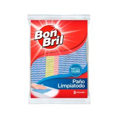 Paño Absorbente Limpiatodo Bon Bril x 3 Unidades