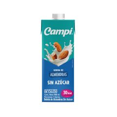 Bebida De Almendras Campi Sin Azúcar Tetra X 900ml