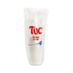 Vasos Desechables Tuc Color Blanco 7onz X 50 Unidades