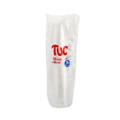 Vasos Desechables Tuc Transparente 10onz X 50 Unidades