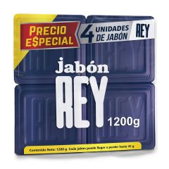 Jabón Rey Dersa x 300gr x 4 Unidades