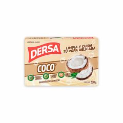 Jabón En Barra Para Lavar Dersa Coco x 200gr