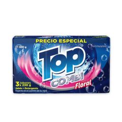 Jabón En Barra Para Lavar Top Combi Aroma Floral x 230gr x 3 Unidades Precio Especial