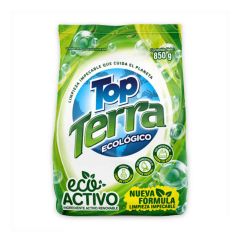Detergente En Polvo Top Terra Ecológico Bosque Tropical x 850gr