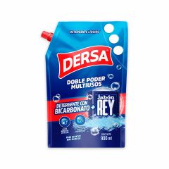 Detergente Líquido Dersa Con Bicarbonato + Jabón Rey Doypack x 900ml