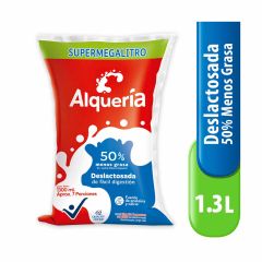 Leche Alquería Deslactosada Semidescremada Bolsa x 1300ml