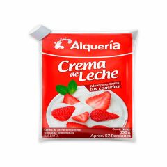 Crema De Leche Alquería Semientera Uht Bolsa x 850gr