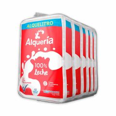 Leche Alqueria 1000m Alquelitro 100%lech Sixpack