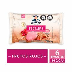 Galleta Quaker 180g 6u Avenas/frutos Roj