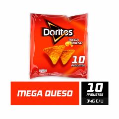Doritos Mega Queso x 34gr x 10 Unidades