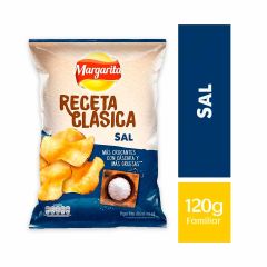 Papas Margarita Receta Clásica Sabor A Sal x 120gr
