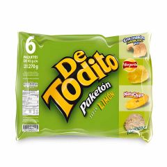 Detodito Paketón Sabor A Limón x 45gr x 6 Unidades
