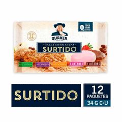 Galleta Quaker 376g 12u Surtidas