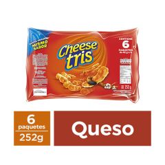 Pasabocas Cheese Tris Cheetos Sabor A Queso x 42gr x 6 Unidades