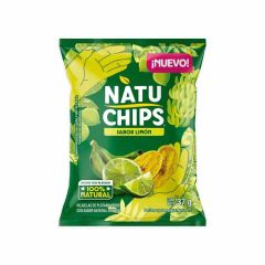 Pasabocas Natuchips Hojuelas De Plátano Verde Sabor Limón X 37gr
