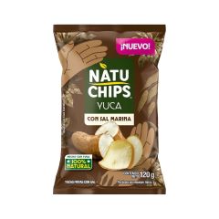 Pasabocas Natuchips Yuca Con Sal Marina X 120gr