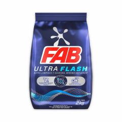 Detergente En Polvo Fab Ultra Flash x 2000gr