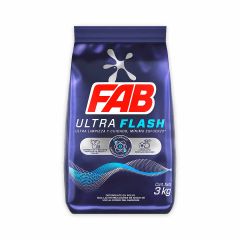 Detergente En Polvo Fab Ultra Flash x 3000gr