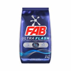 Detergente En Polvo Fab Ultra Flash x 4000gr