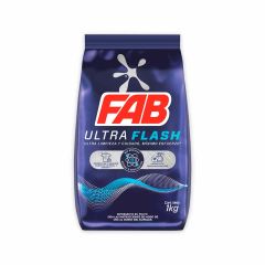 Detergente En Polvo Fab Ultra Flash x 1000gr