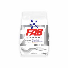 Detergente En Polvo Fab Ultra Expert Blanco Impecable X 2000gr