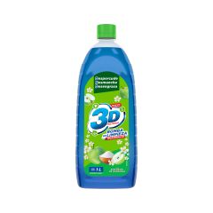 Detergente Líquido 3d Multiusos Explosión De Manzanas Pet X 1000ml