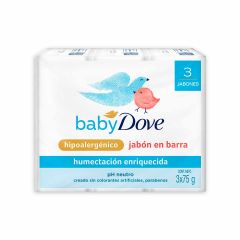 Jabon Dove 75G 3Un Baby Humectacion Enr