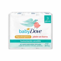 Jabon Baby Dove 75g 3u Humectacion Sensi