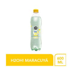 Agua Saborizada H2oh Maracuyá Gasificada Pet X 600ml