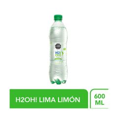 Agua Saborizada H2oh Lima Limón Gasificada Pet X 600ml