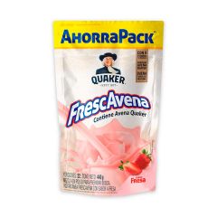Avena Instantánea Frescavena Quaker Sabor A Fresa Doypack X 440gr