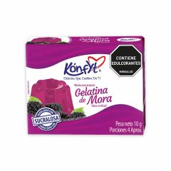 Gelatina En Polvo Konfyt Sin Azúcar Sabor A Mora x 10gr