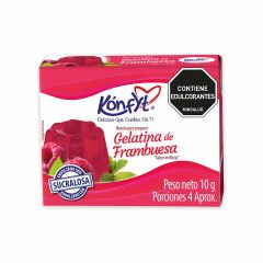 Gelatina En Polvo Konfyt Sin Azúcar Sabor A Frambuesa x 10gr