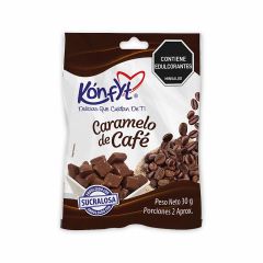 Caramelo Blando Konfyt Sabor A Café Sin Azúcar Bolsa x 30gr