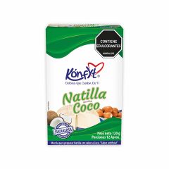 Mezcla Lista Konfyt Para Preparar Natilla Sabor A Coco Sin Azúcar x 120gr