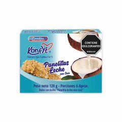 Panelitas Konfyt Dulce De Leche Con Coco Sin Azúcar x 120gr