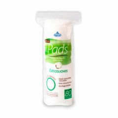 Pads Faciales Higietex Extrasuaves En Rodajas Bolsa x 80 Unidades