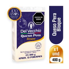 Queso Pera Del Vecchio x 400gr Bloque