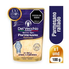 Queso Parmesano Del Vecchio Sobre x 100gr