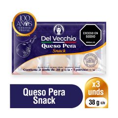 Queso Pera Del Vecchio x 38gr x 3 Unidades
