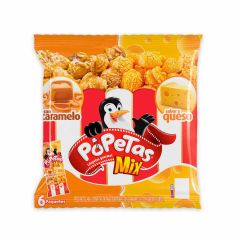 Palomitas Popetas 240g 6u Mix Caram/ques