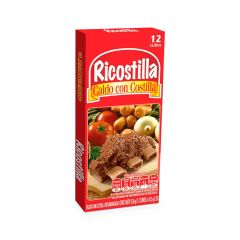 Caldo De Costilla Ricostilla x 126gr x 12 Cubos
