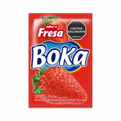 Refresco En Polvo Boka Sabor A Fresa 10g