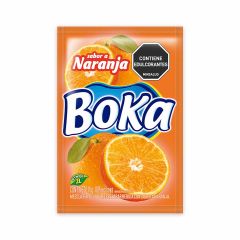 Refresco En Polvo Boka Sabor A Naranja 10gr