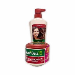 Shampoo Nutribela 15 x 400ml + Tratamiento Nutribela 15 x 300ml Pro Hialurónico Súper Oferta
